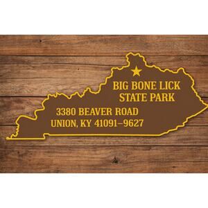Big Bone Lick State Park Sign Union Kentucky Historic Site CUSTOMIZE COLORS